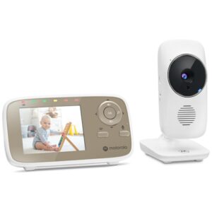 Electronic nanny Motorola VM483 video monitor 2.8" baltos spalvos-gold - Image 2