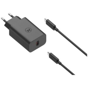 Laidinis įkroviklis Motorola TurboPower 68W USB-C with cable USB-C to USB-C 1m juodos spalvos - Image 2