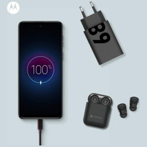 Laidinis įkroviklis Motorola TurboPower 68W USB-C with cable USB-C to USB-C 1m juodos spalvos - Image 5