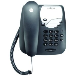 Cordless phone with wall mount Motorola CT1 juodos spalvos