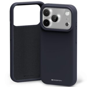 Mercury Silicone dėklas skirtas Apple iPhone 17 Pro navy blue