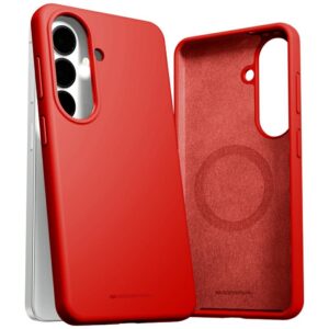 Dėklas Mercury Pure Magsafe Silicone for Samsung Galaxy S26 red