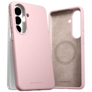 Dėklas Mercury Pure Magsafe Silicone for Samsung Galaxy S26 pink sand