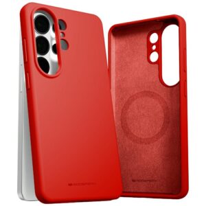 Dėklas Mercury Pure Magsafe Silicone for Samsung Galaxy S26 Ultra red