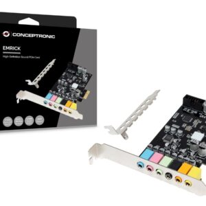Conceptronic EMRICK15B garso plokštė Vidinis 7.1 kanalai PCI-E x1 - Image 2