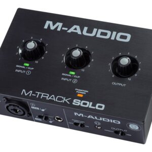 M-AUDIO M-Track Solo USB Garso sąsaja Crystal išankstinis stiprintuvas 16 bit 48 kHz Juoda - Image 2