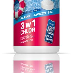 Acrylmed TRIOCHLOR Ilgai veikiančios chloro tabletės 200 g tabletė 1 kg