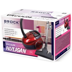 Brock Electronics BVC 5002 RD dulkių siurblys 1,5 L Būgninis siurblys Sausa 700 W Bemaišis - Image 2