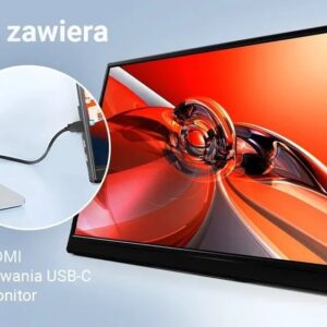 Extralink SMART LIFE 14 PORTABLE MONITOR IPS FHD S15 FOR LAPTOPS & PHONES & CONSOLES USB-C/MICRO-HDMI - Image 2