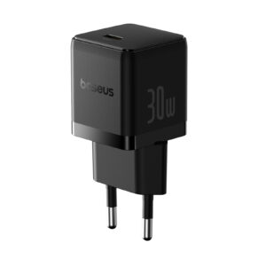 Sieninis įkroviklis Palm 30W USB-C QC3.0 PD3.0 su USB-C kabeliu 1m, juodas
