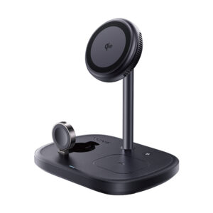 Belaidis magnetinis įkroviklis, stovas trims Apple įrenginiams 22.5W USB-C EnerFill FS41