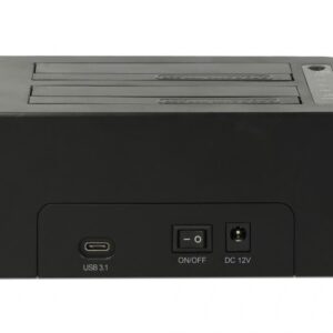 DeLOCK 63957 saugojimo diskų prijungimo stotis USB 3.2 Gen 2 (3.1 Gen 2) Type-C Juoda - Image 2