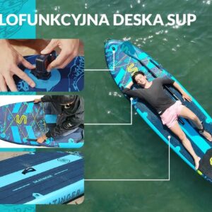 Deska SUP SKATINGER Asiaticus 350x89x15 cm Yoga - Image 2