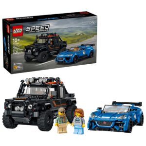 LEGO SPEED CHAMPIONS 77264 Jaguar F-TYPE Project 7 ir Land Rover Defender Classic
