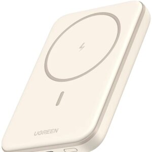 LiPo išorinis akumuliatorius (Powerbank) 5000mAh 15W bevielis QI 7.5W, su magnetu Magsafe PB560 UGREEN