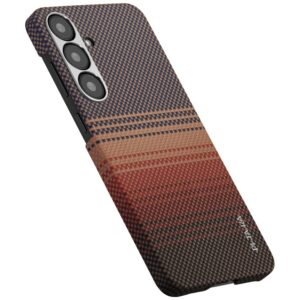 Dėklas PITAKA Moonrise Tactile Woven MagSafe for Samsung Galaxy S25 sunset - Image 3