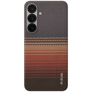 Dėklas PITAKA Moonrise Tactile Woven MagSafe for Samsung Galaxy S25 sunset - Image 2
