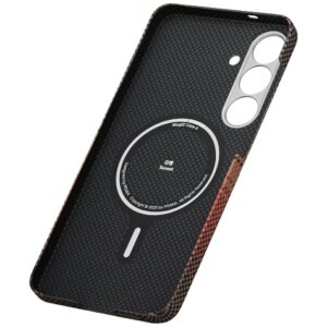Dėklas PITAKA Moonrise Tactile Woven MagSafe for Samsung Galaxy S25 sunset - Image 10