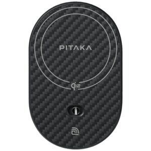 Car mount with wireless charger PITAKA MagEZ Pro 2 Qi2 15W NFC MagSafe juodos spalvos pilkos spalvos - Image 3