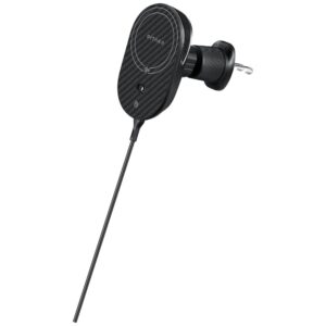 Car mount with wireless charger PITAKA MagEZ Pro 2 Qi2 15W NFC MagSafe juodos spalvos pilkos spalvos - Image 5