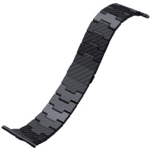 Band PITAKA Carbon Fiber Retro for Apple Watch 1/2/3/4/5/6/7/8/9/10/SE/Ultra/Ultra2 black grey - Image 6