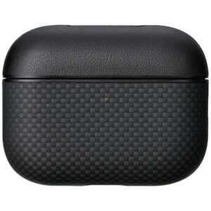 Dėklas PITAKA Aramid Fiber skirtas AirPods Pro 3 juodos spalvos-pilkos spalvos