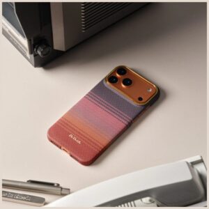 Dėklas PITAKA Edge dėklas California Dream 02 skirtas Apple iPhone 17 Pro sunset - Image 5