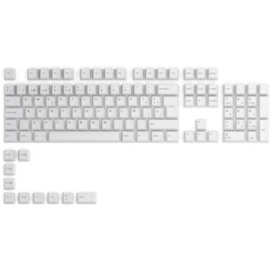 Glorious GPBT Keycaps - 115 PBT Tastenkappen, ISO, ES-Layout, Arctic White