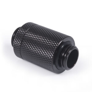 Alphacool ES D-Plug, 25,5mm, G1/4 AG auf G1/4 AG - Deep Black - Image 2
