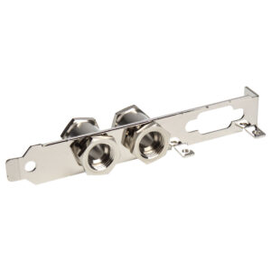 Koolance PCI-Slot-Bracket mit 2 G1/4-Zoll-Durchführungen - silber - Image 2