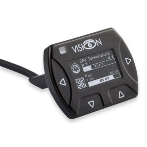 aqua computer VISION Touch mit ext. USB-Kabel, IR, Temp.-Messung