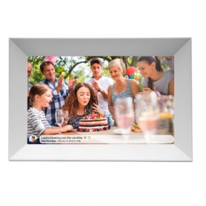 Denver PFF-1063WHITE skaitmeninis nuotraukų rėmelis Balta 25,6 cm (10.1") Lietimui jautrus ekranas „Wi-Fi“