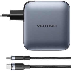 Vention 100 W įkroviklis 1xUSB-A 3xUSB-C + kabelis - Image 3