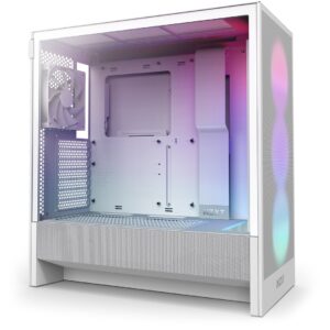 NZXT H5 Flow RGB „Midi Tower“ Balta - Image 3