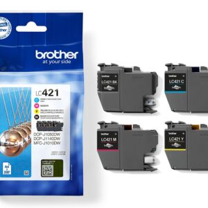 Brother LC-421VAL PagePack 4 vnt Originalus Standartinė išeiga Juoda, Žydras, Rausvai raudona, Geltona - Image 1