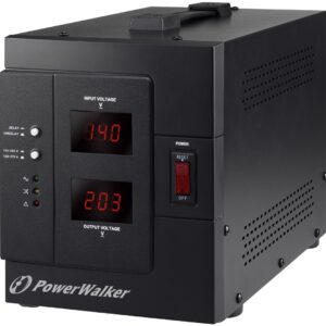 PowerWalker AVR 3000 SIV FR įtampos reguliatorius 1 AC išvestis(ys / čių) 110-280 V Juoda - Image 1