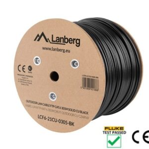Lanberg LCF6-21CU-0305-BK tinklo kabelis Juoda 305 m Cat6 F/UTP (FTP) outdoor - Image 2