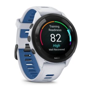 Garmin Forerunner 265 3,3 cm (1.3") AMOLED 46 mm Skaitmeninis 416 x 416 pikseliai Lietimui jautrus ekranas Juoda, Balta „Wi-Fi“ GPS (palydovinis) - Image 3