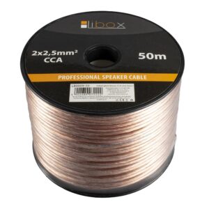 Libox Kabel głośnikowy 2x2,50mm LB0009-50 garso kabelis 50 m Permatomas - Image 2