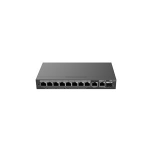 Ruijie Networks RG-ES210GS-P tinklo komutatorius Valdomas L2 Gigabit Ethernet (10/100/1000) Maitinimas per Eternetą (PoE) Juoda