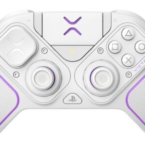 PDP 052-002-WH žaidimų valdiklis Violetinė, Balta RF/USB Žaidimų pultelis Analoginis / skaitmeninis PC, PlayStation 4, PlayStation 5 - Image 1