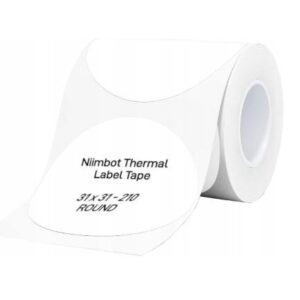 Niimbot T31*31 Round -210White Terminės etiketės baltos