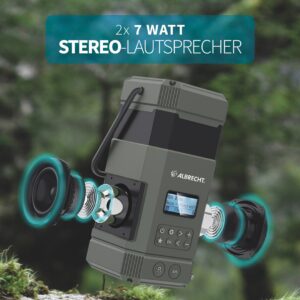 Albrecht DR 114 DAB Baterija maitinamas stovyklavietės žibintas USB prievadas - Image 2