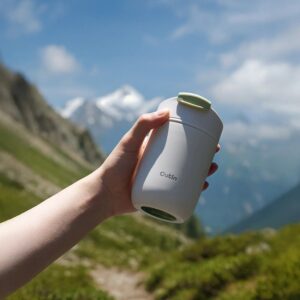 Outin OT-TUM-01-SW kubek podróżny 350 ml Smėlio Nerūdijančiojo plieno - Image 3