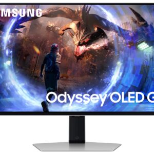 Samsung G60SD kompiuterio monitorius 68,6 cm (27") 2560 x 1440 pikseliai Quad HD OLED Sidabras - Image 1