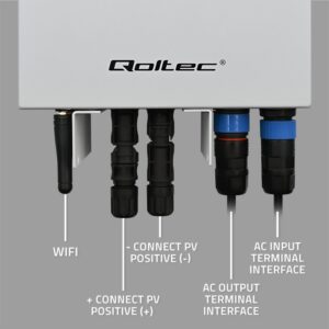 Qoltec 53867 Saulės inverteris vandens šildymui ECO Solar Boost | MPPT | BYPASS | LCD | 3kW/4kW | Wi-Fi - Image 3