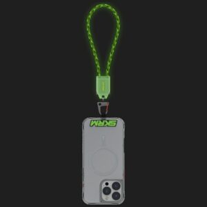 Universal wrist lanyard 2-in-1 cable Skinarma Dyno Ve USB-C/USB-C niteglow - Image 2