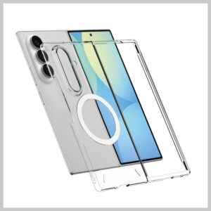 Dėklas Spigen Air Skin MagSafe skirtas Samsung Galaxy Z Fold8 Ultra skaidrus baltos spalvos - Image 8