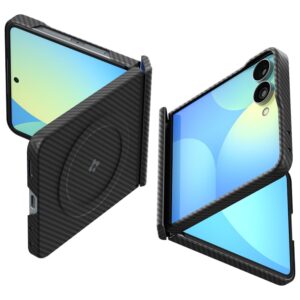 Dėklas Spigen Air Skin Aramid Mag MagSafe skirtas Samsung Galaxy Z Flip8 juodos spalvos - Image 9
