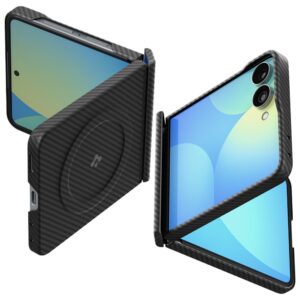 Dėklas Spigen Air Skin Aramid Mag MagSafe skirtas Samsung Galaxy Z Flip8 juodos spalvos - Image 1